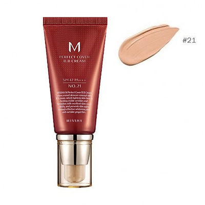 MISSHA - M Perfect Covering BB Cream No.21 Light Beige 50ml
